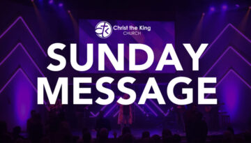 Sunday message title